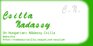 csilla nadassy business card